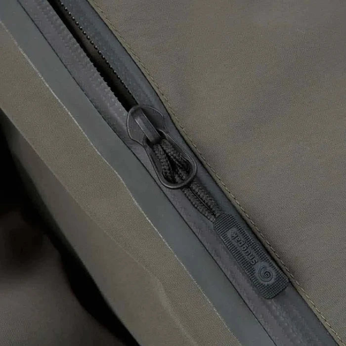 Snugpak Torrent waterproof zipper with branded pull tab, highlighting durable and weather-resistant construction.  from  John Bull Clothing