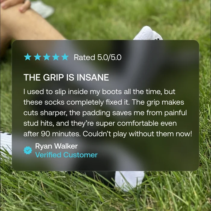 Soccer Grip Socks with Cushioned Ankle Protection