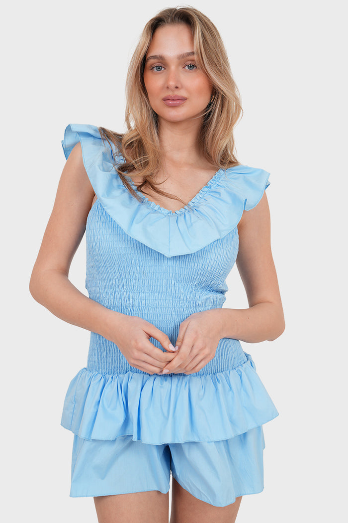 "Sol" dress sky
