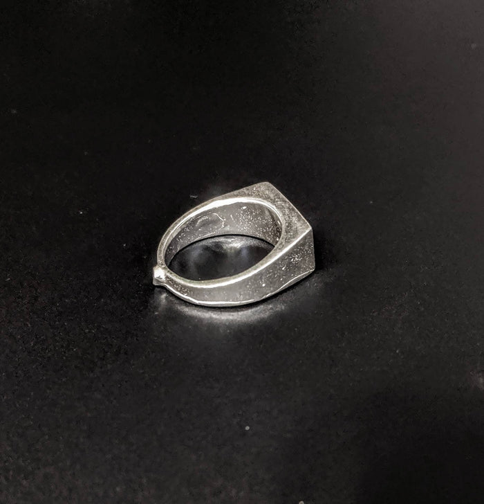 Solid Sterling Silver Inlay Blank Setting, Rough Casted, DYI Jewelry, Empty Ring, Carving, Engraving, For Silversmiths, Size 5-11, 562-068