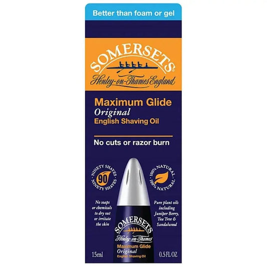 Somersets Shaving Oil Maximum Glide 15ml - John Bull Clothing  from  John Bull Clothing