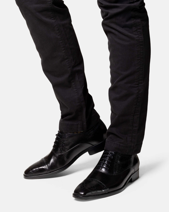 Oxford Negro SOTOL Muy Nacional Zapato Formal Artesanal Hombre México en Uso