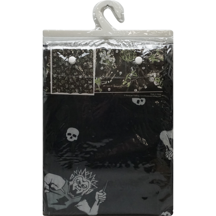 Sourpuss Monster Mosh Shower Curtain | Frankenstein Mummy Werewolf Polyester Bathroom Decor