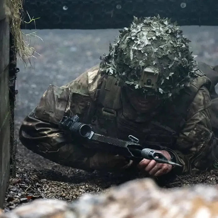 Spectre Helmet with 3D Leaf Crawling Soldier  from  John Bull Clothing