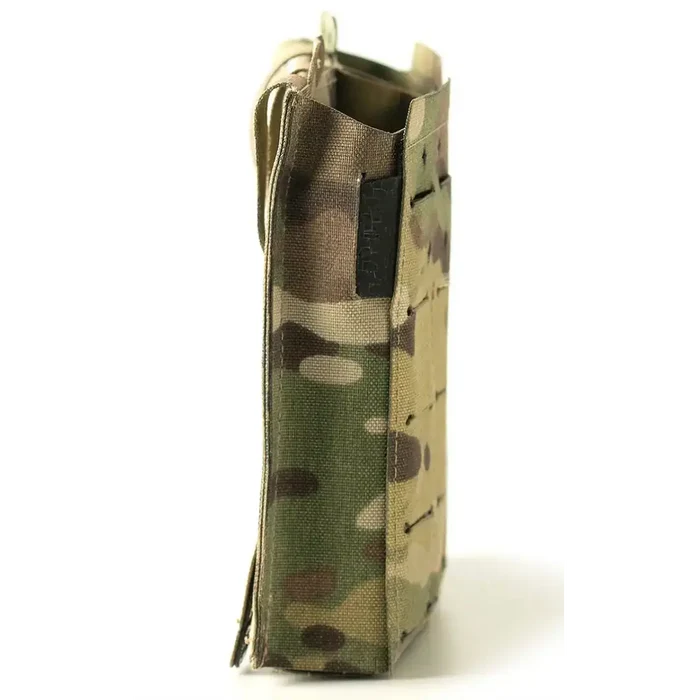 Soldier wearing camouflage gear with magazine pouches and weapon accessories  from  John Bull Clothing