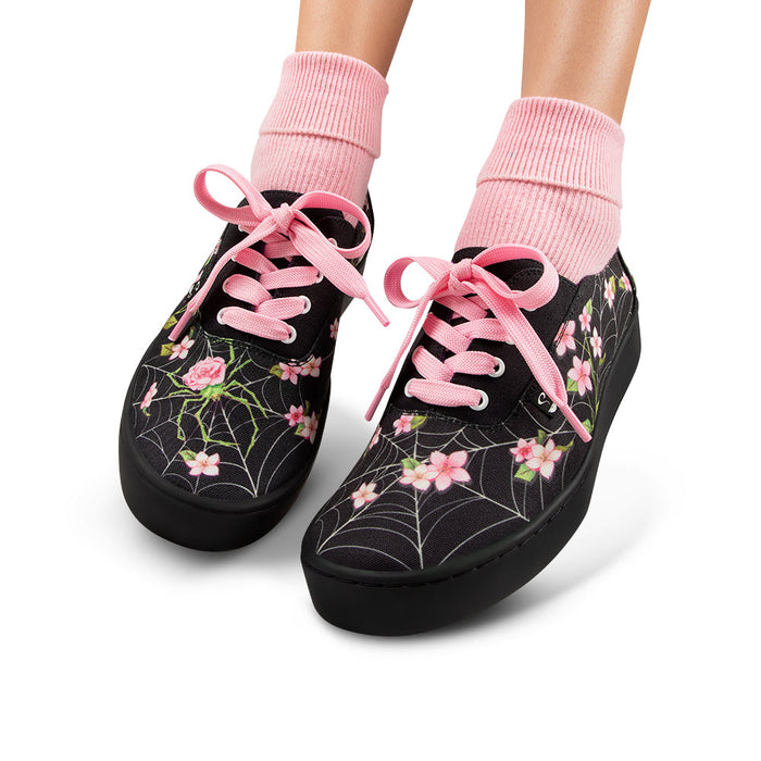 Spider Blossom Women's Casual Sneakers