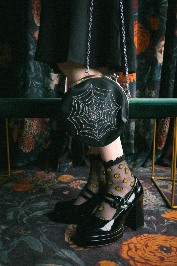Spiderweb Kisslock Handbag