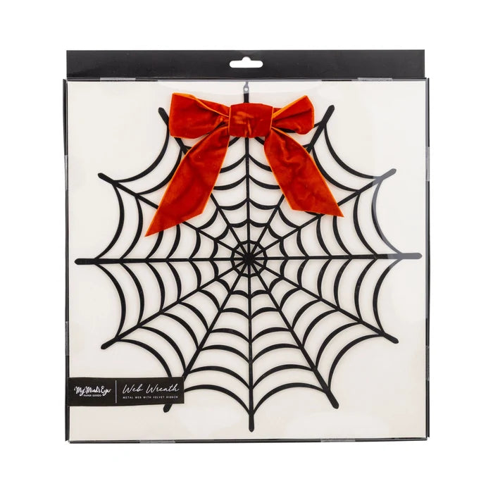Spiderweb Wreath Wall Decor