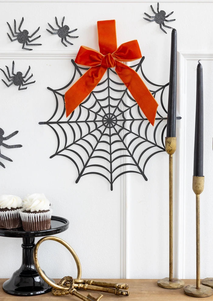 Spiderweb Wreath Wall Decor