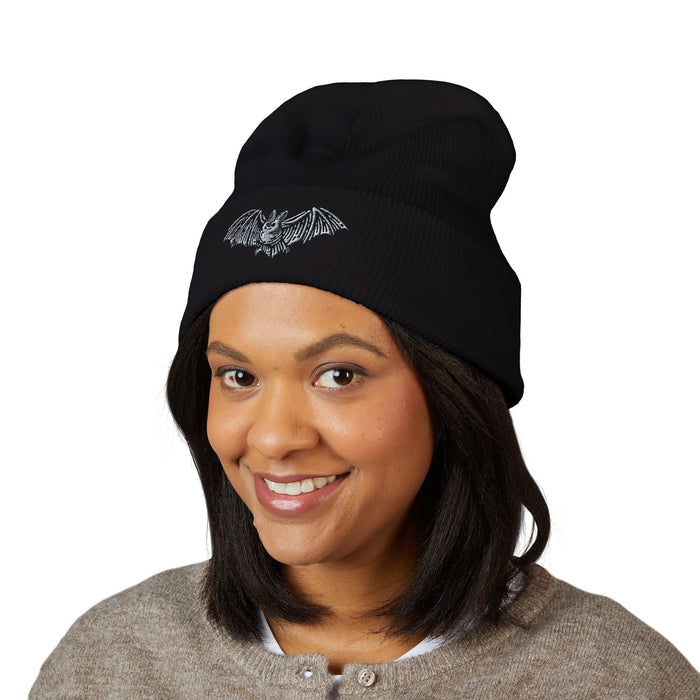 Spooky Bat Cuffed Beanie
