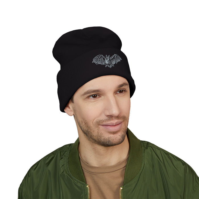 Spooky Bat Cuffed Beanie
