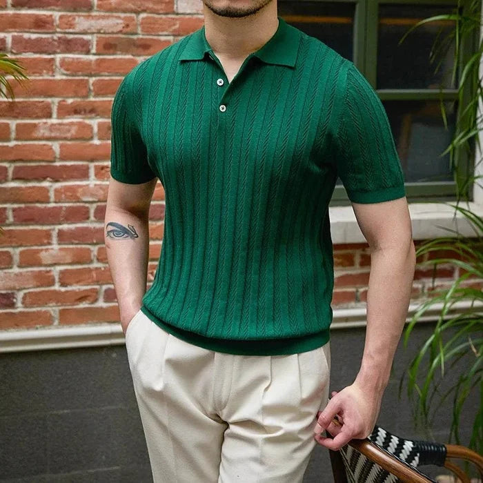 Spring gentleman english t-shirt - AntoniosClothing - Green