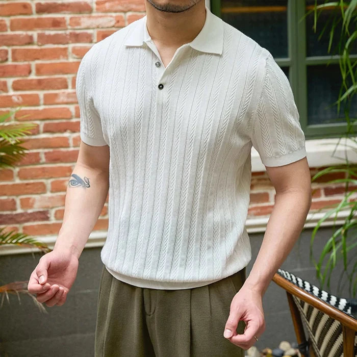 Spring gentleman english t-shirt - AntoniosClothing - White