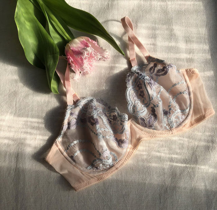 Spring Sky  3/4 Cup Underwire Bra | Pink