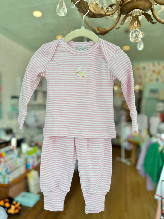 Squiggles - 2 Piece Set - Pink Sleepy Duck
