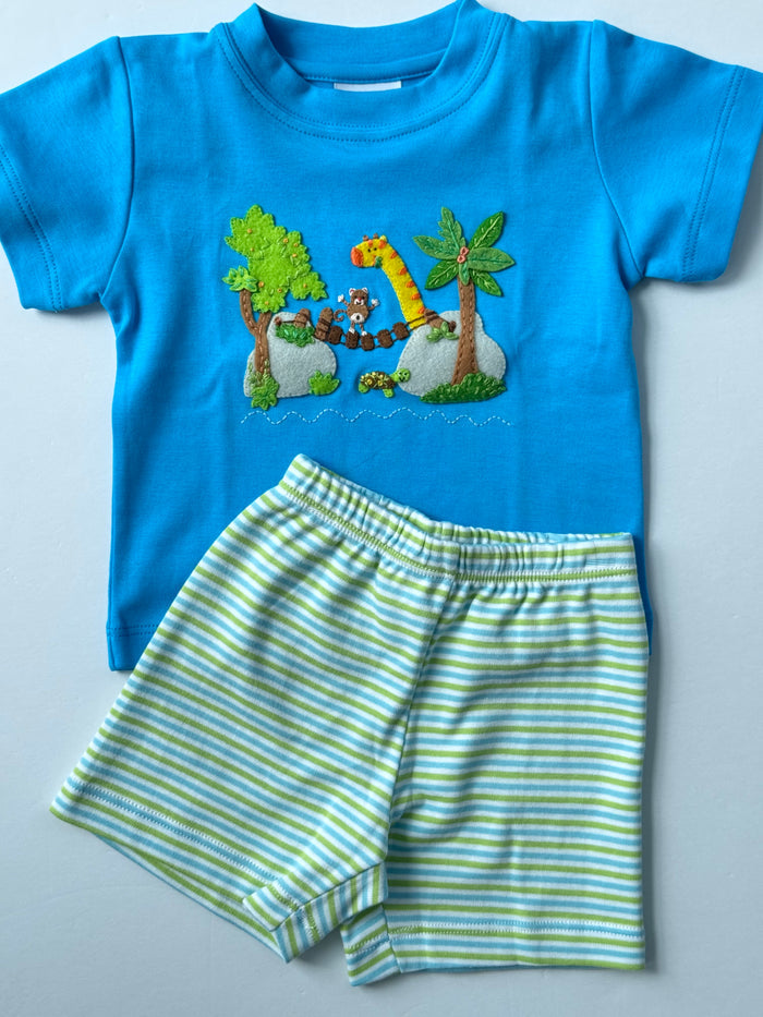 Squiggles - Tee + Short Set - Jungle Gym Friends