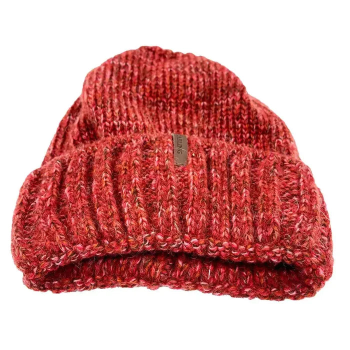 Starling Unisex Turnup Beanie Hat B069 - John Bull Clothing Red from  John Bull Clothing