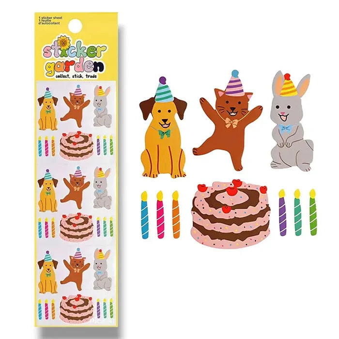 Sticker Garden - Glossy Birthday Pets