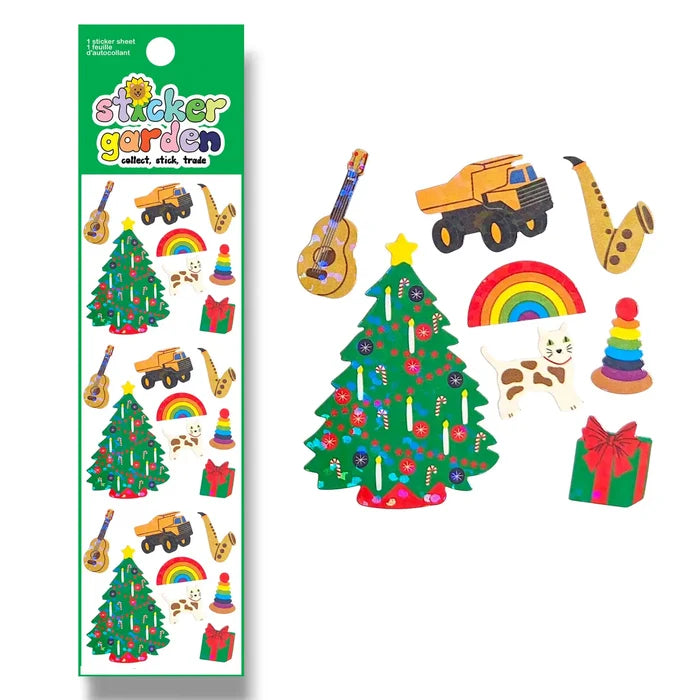 Sticker Garden - Speckled Christmas Tree with Toys