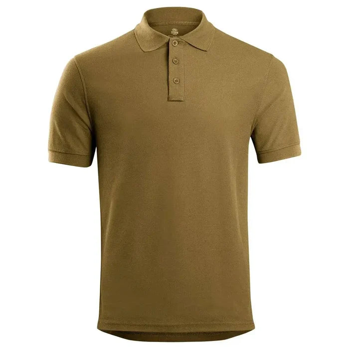 Stoirm Poly Cotton Tactical Polo Shirt PC01 - John Bull Clothing Coyote Tan from  John Bull Clothing