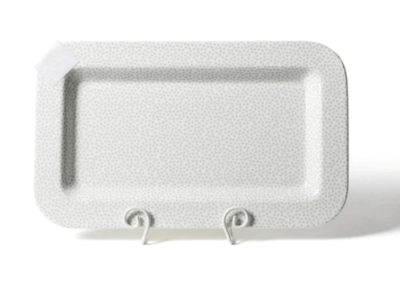 Stone Small Dot Mini Entertaining Rectangle Platter Happy Everything