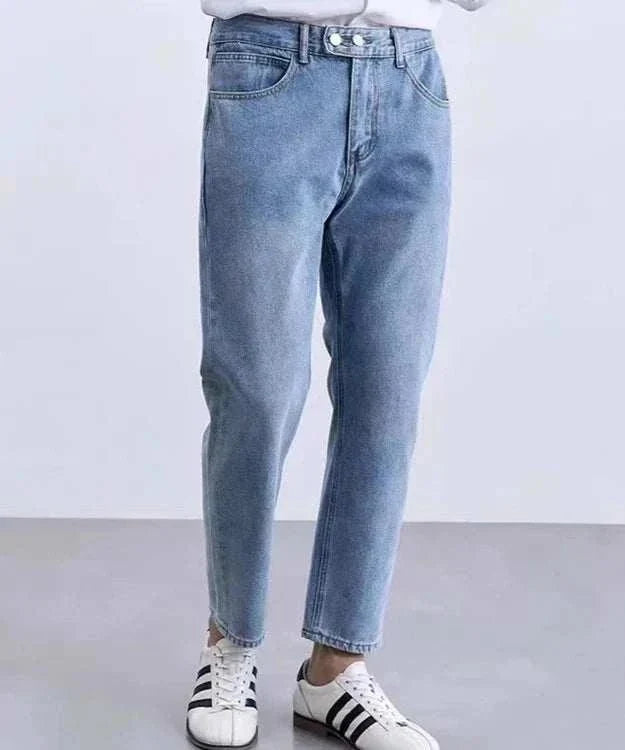 Straight business jeans - AntoniosClothing - Light blue