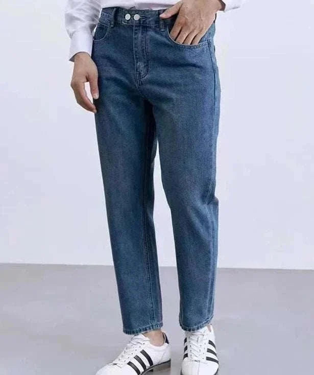 Straight business jeans - AntoniosClothing - Blue