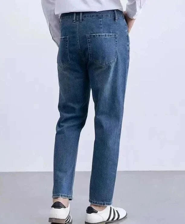 Straight business jeans - AntoniosClothing - Blue