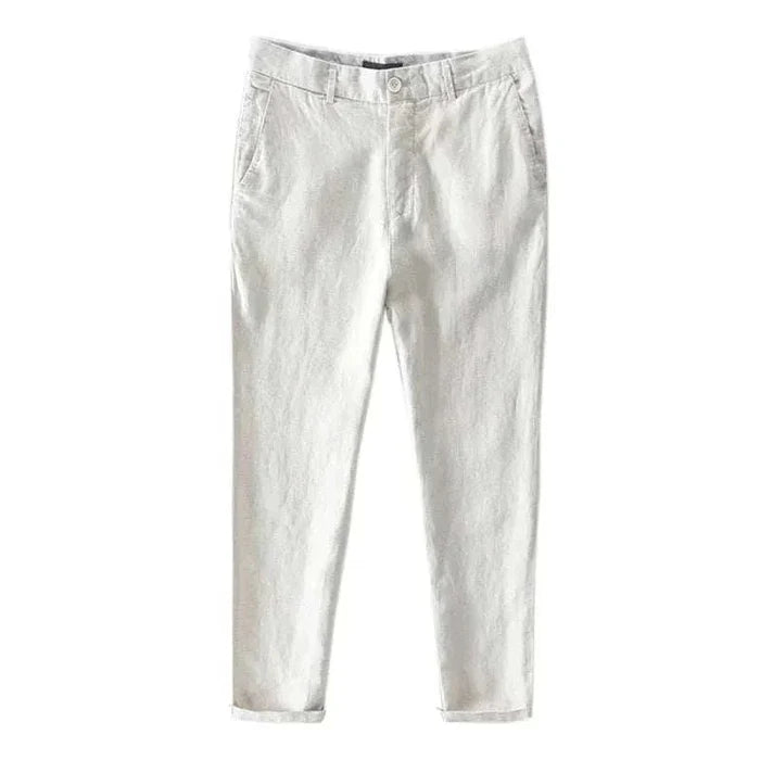 Straight oversize trousers - AntoniosClothing - Light gray