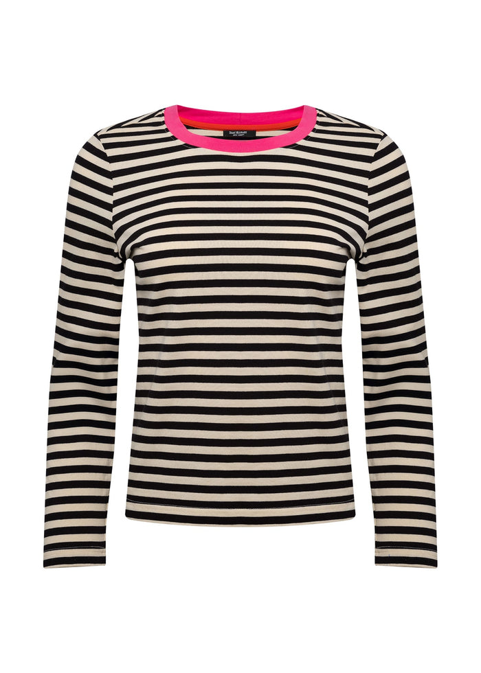 Stripe Long-Sleeved Ringer Tee