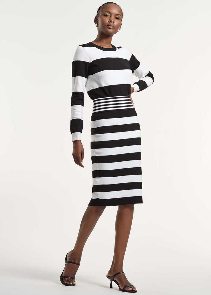 Striped Knit Skirt