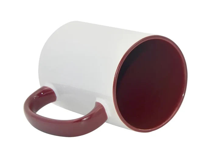 Sublimation 15oz Inner Rim Color - Maroon
