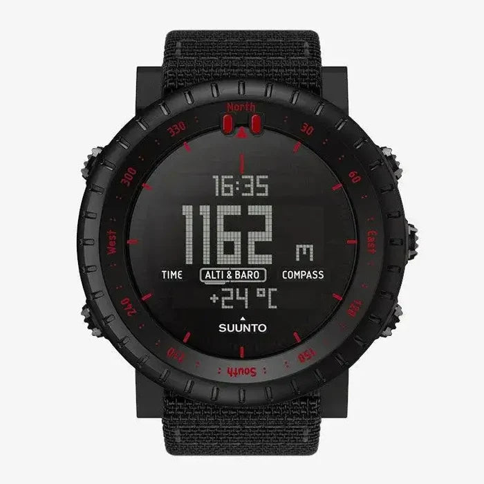 Suunto Core All Black Tactical GPS Watch - John Bull Clothing Red from  John Bull Clothing
