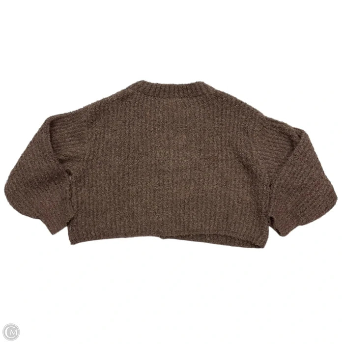 Sweater Cardigan By Fashion Nova In Brown, Size: 1x