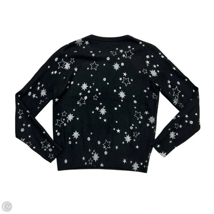 Sweater Cashmere By White And Warren In Black & Silver, Size: S