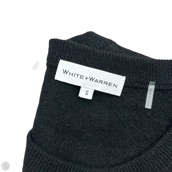 Sweater Cashmere By White And Warren In Black & Silver, Size: S