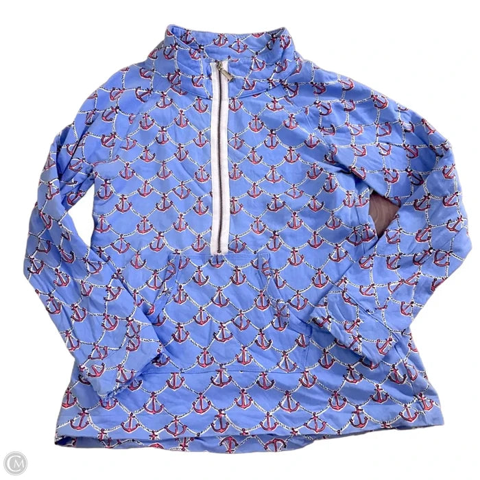 Sweatshirt Designer By Lilly Pulitzer In Blue & Red, Size: L