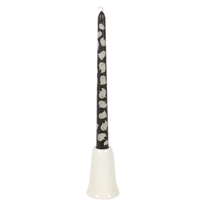 Sweet Ghost Candlestick Holder with Candle