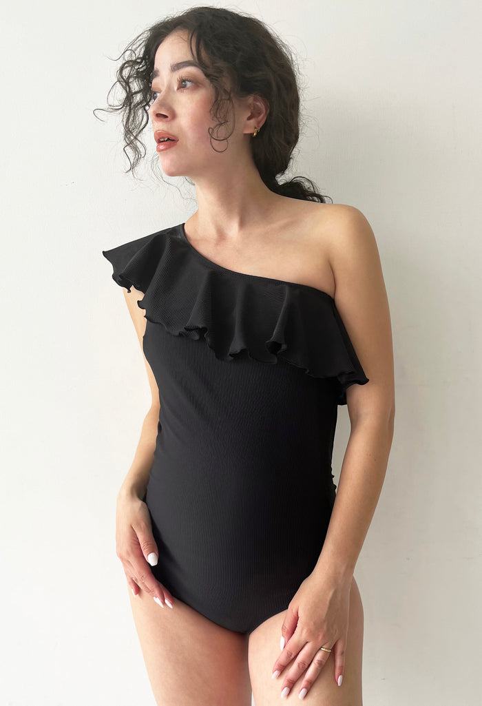 Swimwear Flare Onepiece | Black