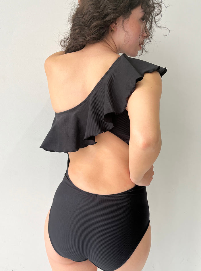 Swimwear Flare Onepiece | Black