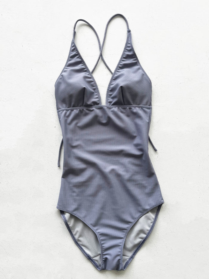 Swimwear Holterneck Onepiece | Light Gray