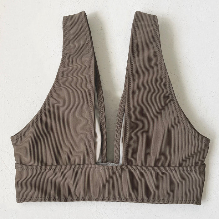 Swimwear Tops | khaki