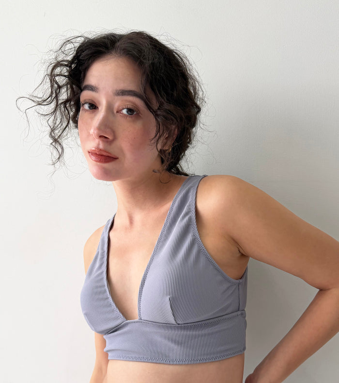 Swimwear Tops | Light Gray