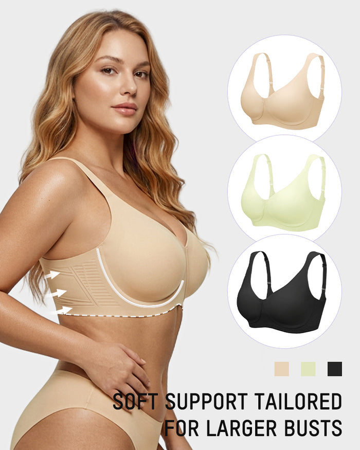 Teardrop Full-Coverage Wireless Minimizer Bra