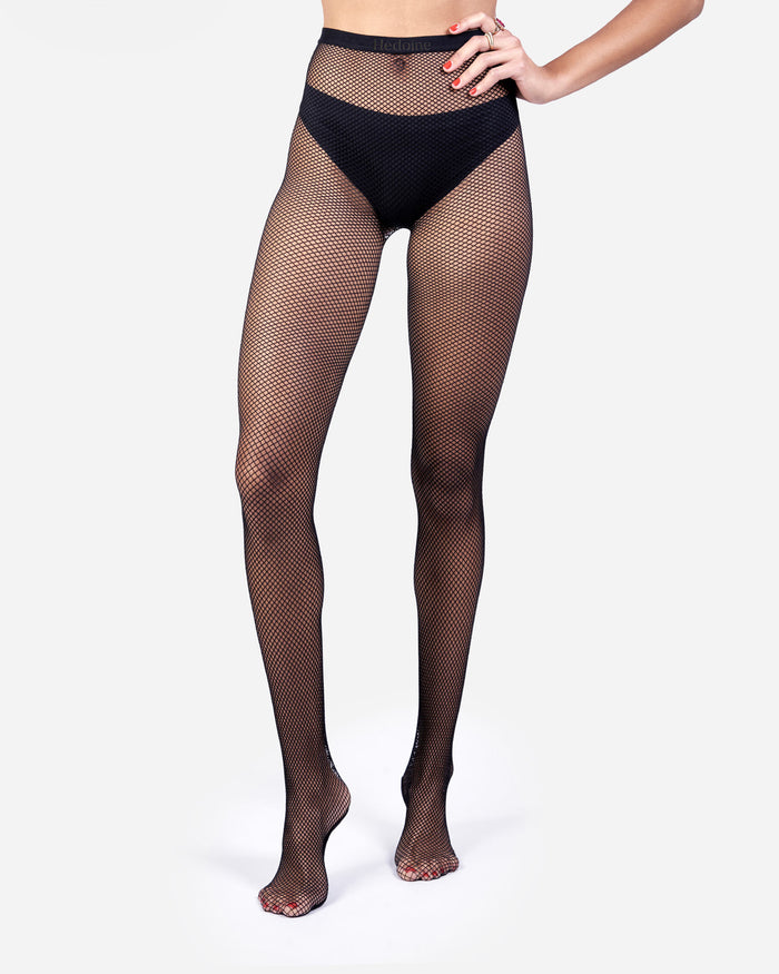 Hedoine black fishnet tights for women sexy pantyhose womens tights for women