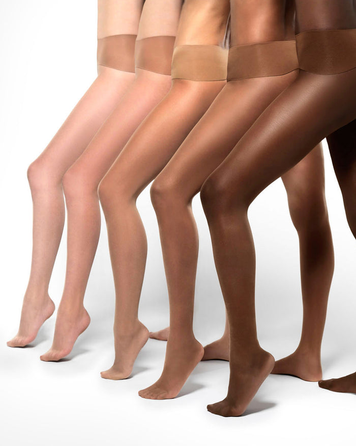 Best ladder-resist tights for women by Hedoine nude tights smart shaping sheer smoothing womens pantyhose