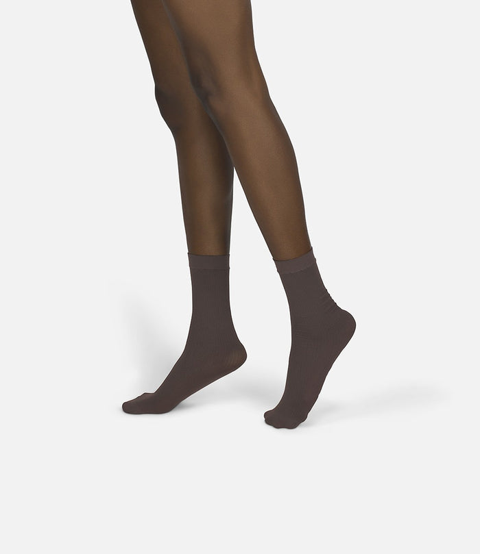 The Rib | Brown Socks