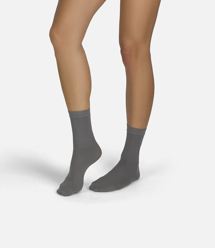 The Rib | Grey Socks