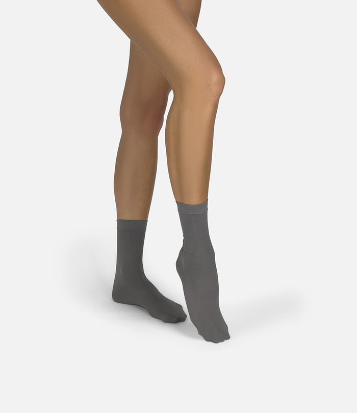 The Rib | Grey Socks