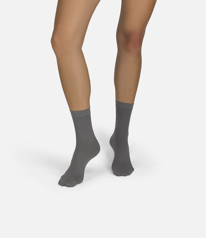 The Rib | Grey Socks